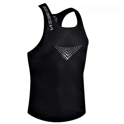 Summer New Professional Marathon Running Vest Men's Mesh Breathable Quick Drying Track and Field Racing Sports Vest