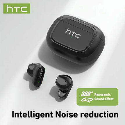 HTC NE51 TWS Wireless Earbuds Bluetooth 6.0 AI Translator ENC Noise Cancelling IPX5 Waterproof 14.2mm HiFi Stereo Headphones