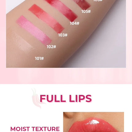 Chili Lip Plumper Oil Serum Instant Long Lasting Volumising Essence Oil Repair Lip Fine Lines Increases Elasticity Sexy Lip Balm