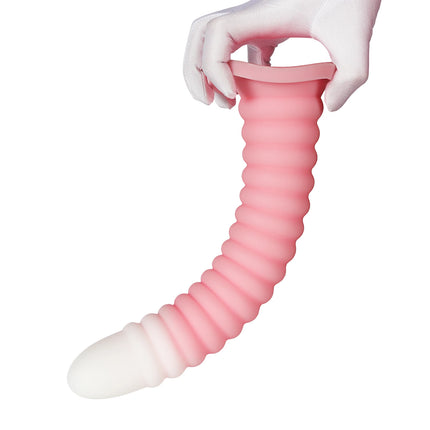Extra Long Gradient Pink Anal Plug Massager With Threaded Suction Cup Rear Multi-size Unisex Anal Plug Adult Erotic Anal Sex Toy