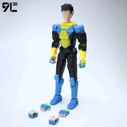 9L3D Lucky13 Dummy13 Reanimator Invinc Action Figure Toy 3D Printed Movable Doll Multi-Jointed Hero Collectible Desktop Ornament