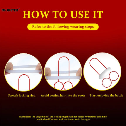 3pcs Penis Rings Semen Lock Cock Rings Sleeve Delay Ejaculation Silicone Beaded Time Lasting Erection Sex Toys for Men