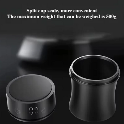 UNCL Coffee Cup Coffee Scale Coffee Powder Cup Scale Electronic Scale Coffee Scale, Metal Tea Cup