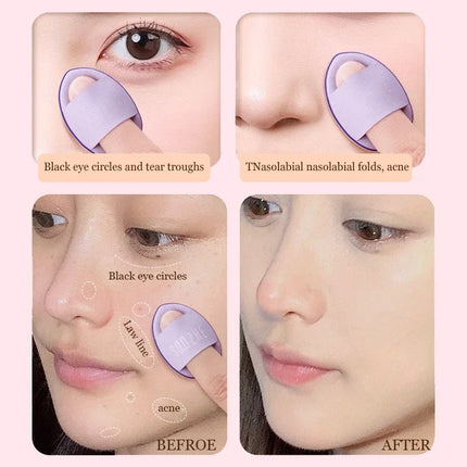 6/10Pcs Mini Finger Puff Foundation Small Air Cushion Powder Sponge Face Concealer BB Cream Cosmetic Applicator Makeup Tools