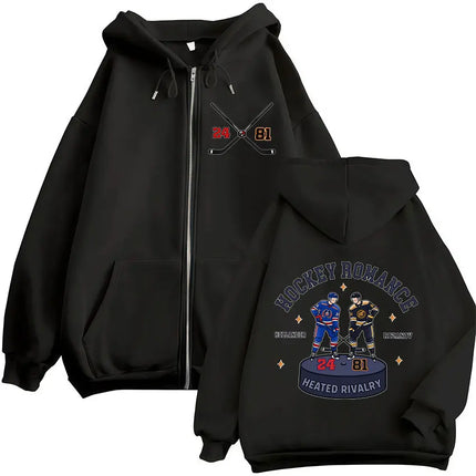 Heated Rivalry Ilya Rozanov 81 Boston Raiders Merch Zipper Hoodies Men's Women Clothing Fashion Zip Up Sweatshirts Jackets Coats