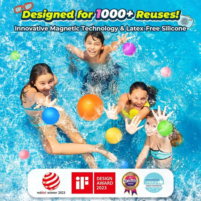 16Pcs Reusable Water Balloons for Kids Pool Beach Water Toys for Boys and Girls Summer Toy for Outdoor Games  decoration mariage