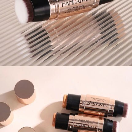 Double-head Face Bronzer Contour Stick Cream Makeup Light Dark Shadow Lasting Concealer Facial Brighten Contouring With Brush