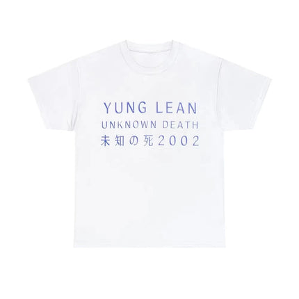Yung Lean Unknown Death 2002 Album Tour Merch Tee Music Hip Hop Trendy T-Shirt Men Women Summer T Shirt Clothing Streetwear Tops
