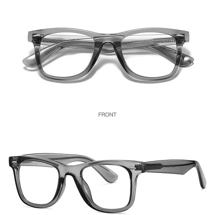 JMISUS Photochromic Optical Eyeglasses for Daily Life Women Men Square Frame Prescription Lenses Lightweight Comfortable Wear