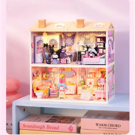 Jointly-designed Animation Super World Store Handmade DIY House Assembly Model Toy Puzzle Ornament Building Blocks Birthday Gift
