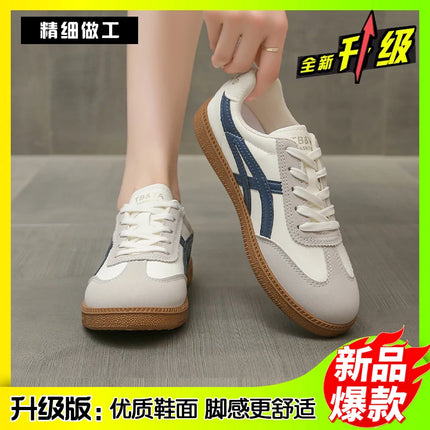 Lightweight Comfortable Sneakers for Women Fashion Striped Lace Up Sports Shoes Woman Casual Breathable Sneakers Plus Size