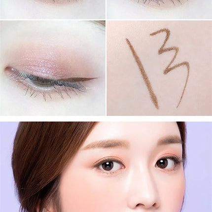 Professional Fast Dry Smooth Waterproof Eyeliner Pencils Eyes Brown Black Color Pigments Liquid Eye Liner Pen Make Up Tools