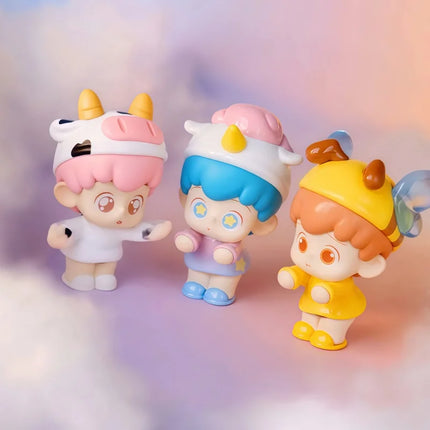 Official Emor Fantasy Town Mini Blind Box Cute Anime Doll Collectible Figure Birthday Gift Kawaii Home Decor Trendy Toys