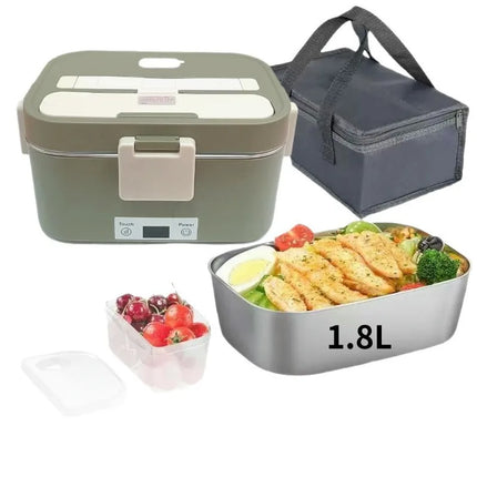 Electric Lunch Box Food Warmer 1.8L Camping Bento Picnic Portable Food Warmer Car/Truck/Home Car Electric Lunch Box