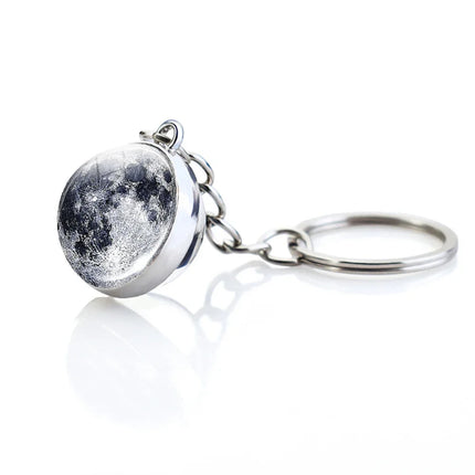 Glow In The Dark Key Chain Planet Key Ring Jupiter Keychain Women Men Bag Pendents  Car Key Accessories Gifts