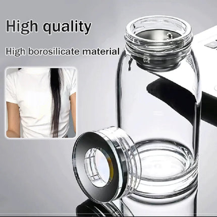 Borosilicate Anti-crack Glass Tea Cup Large Capacity Transparent Thickened Glass Tea Water Bottle High Borosilicate Glass Cup
