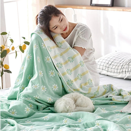 Chiffon towel, 6-layer cotton duvet, adult and children, double bed, air conditioner, fine duvet, extra large bedding