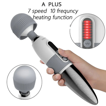 Leten Huge Head Vibrator for Female Masturbation Orgasm, AV Magic Wand Massager Nipple Clitoris Stimulator Sex Toys for Woman