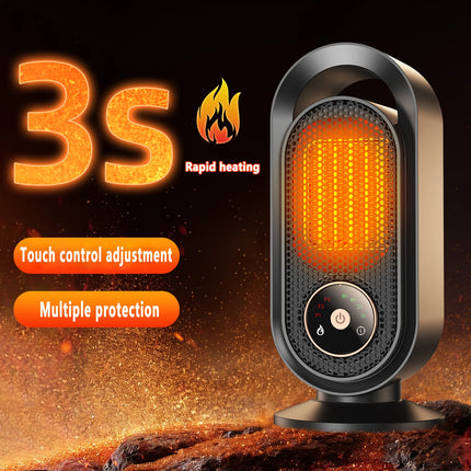 1000W winter portable desktop heater PTC fast heating household heater 110V-220V electric heater suitable for home/office etc