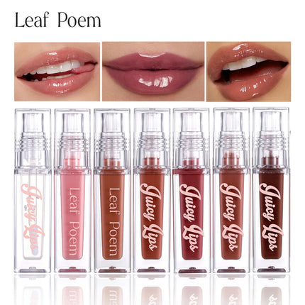 Hydrating Crystal Lip Oil - Plumping & Moisturizing Gloss with Tinted Shades for All Skin Types