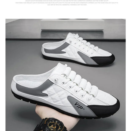 2025 Summer Slippers for Men Trendy Men's Flat Bottom Casual Shoes Soft Sole Support Shoes Men's Sneakers Zapatos De Hombre