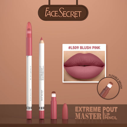 15 Color Matte Lip Liner Pen With Brush, Long Lasting Waterproof Velvet Matte Pencils - Smooth Application Makeup Kit Lip Makeup