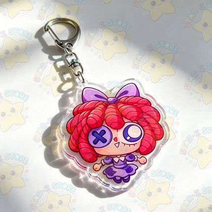 Cute Chibi TADC Keychain Accessories Bag Game Keyrings Jewelry Manga Fans Gifts