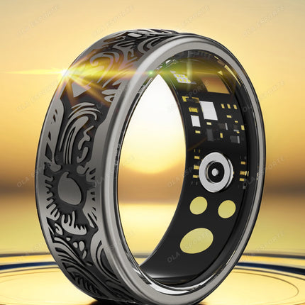 2025 New Smart Ring Men's and Women's Heart Rate Oximetry Sleep Monitor IP68, Multi-Sport Modes Finger Rings for Android and i0s