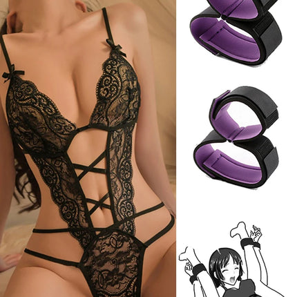 Naughty Red Lingerie Lace Hollow Bodysuit For Women Erotic Backless Sleepdress Teddies Babydoll Underwear Crotchless Open Bra