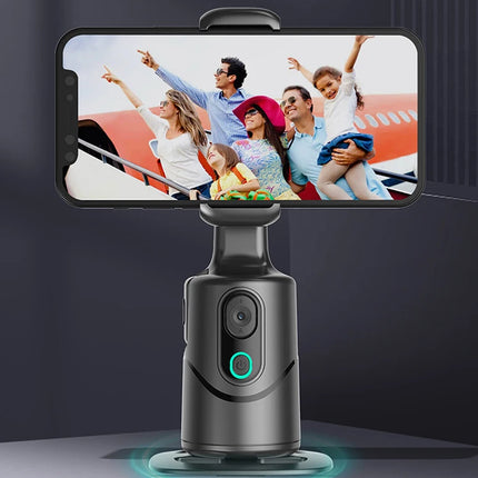 Auto Tracking Phone Holder 360° Rotation Follow-up Gimbal Stabilizer No App Built-In Fill Light for  Live Video Recording