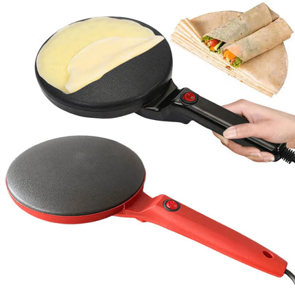 Electric Crepe Maker Non-Stick Chinese Spring Roll Cooking Tools Portable Cake Pizza Maker for Crepes Pancakes Bacon Tortillas