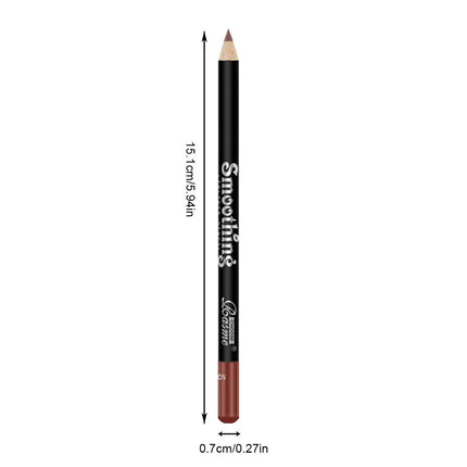 12 Color Nude Matte Lipstick Pencil Long-lasting Waterproof Lip Pencil High Pigmented Lip Liner Lips Makeup Tool Lip Contouring