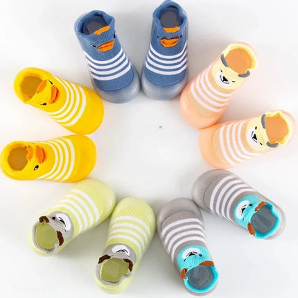 0-3Y Baby Walkers Soft Sole Socks Shoes Breathable Indoor Outdoor Non-Slip Floor Footwear Toddler Boys Girls Spring Autumn‌