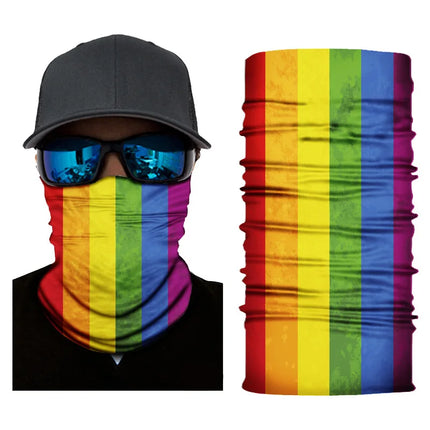 New Fashion Stripe Design Face Mask Bandana For Women Men Sports Cycling Headbands Female Male Neck Scarf Balaclava Turban