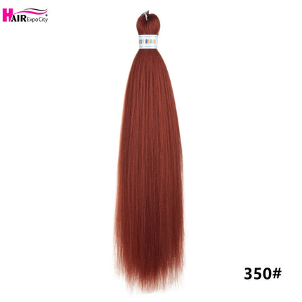 Easy Braids 26Inch Synthetic Jumbo Braids Hair Extensions Ombre Colorful Braiding Hair Pre Stretched Hair Expo City