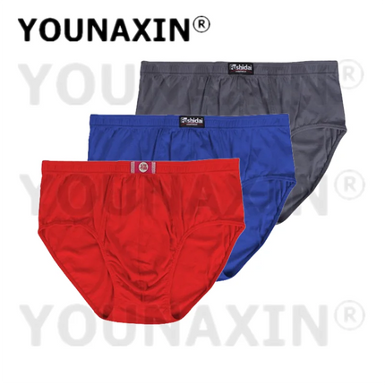 3 Pcs Big Size Briefs Large Underwear Men Underpants Cotton Breathable Panties Undies Knickers XL 2XL 3XL 4XL 5XL 6XL 7XL 8XL