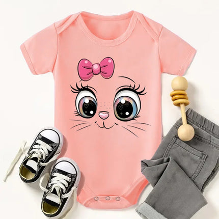 Baby Onesie Toddler Boys Girls Romper Cute Cat Print Jumpsuit Infant Clothing Newborn Costume Baby Clothes