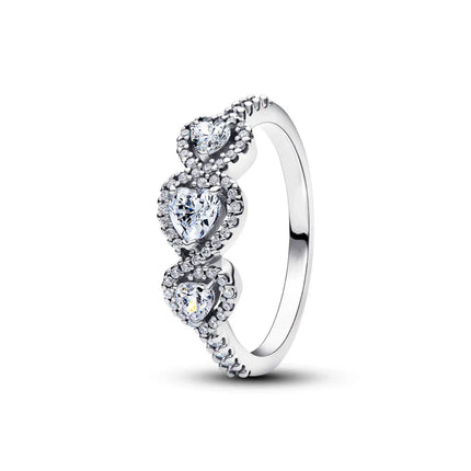 Luxury Hot Selling 925 Sterling Silver Heart-Shaped Flower And Butterfly Ring Suitable For Women's Party Jewelry Gifts