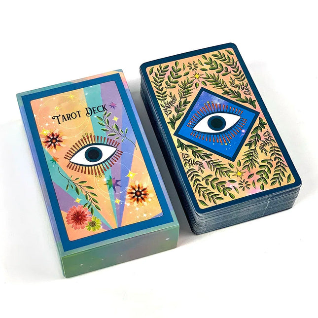 Hot-selling Tarot Cards 78 Exquisite Oracle Cards English Visions Fate Divination Edition Borad Playing Games For Easy Beginners