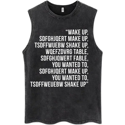 Washed Rock Band System of A Down Mezmerize Tank Tops Men's Retro Hip Hop Gothic Sleeveless T-shirt Oversized Cotton Vests Gifts