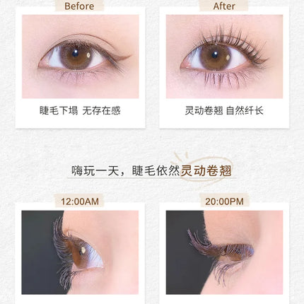 Merssitin Waterproof Mascara Slender Long Curly Mascara Does Not Smudge Blue Mascara Waterproof Mascara Sexy Clear Mascara