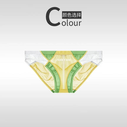 Men's Underwear Lovely Briefs Boxer Ultra-Thin Ice Silk Low Waisted Youth Transparent Traceless Sport Pants