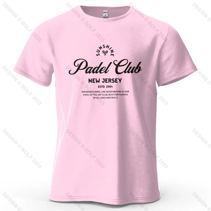 Padel Club Tee Printed Men's T-Shirt 100% Cotton Oversized Classic Graphic Tees for Women Tops Tees Casual Streetwear