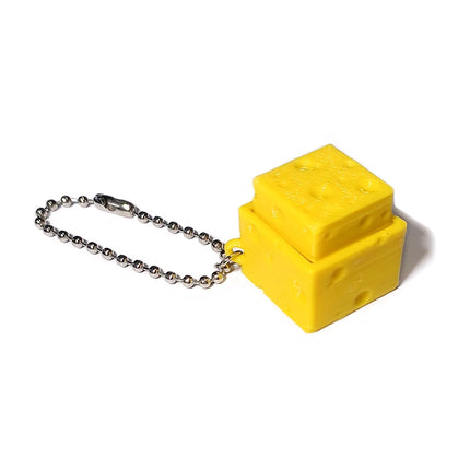 Calming Keychain Keys Finger Button Anti-stress Toys Coffee Ice Cream Cheese Food Funny  Decompression Gifts for Children Adults