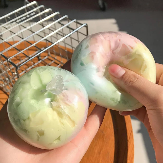 Crispy Ball Pinch Ball Office Student Kids Stress Relief Tool Handmade Ball Squishy Stress Ball Relieving Stress Apple Lemon