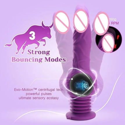 9.29 Inch Realistic Dildos Thrusting Dildo Vibrator G-Spot Anal Stimulation 10 Vibrating Modes Adult Toys Sex Toys for Women Men