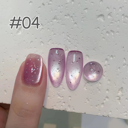 1-6PCS Popular Winter Internet Celebrity Hot-selling Northern Lights Cat Eye Magnet Gel Nail Polish Nail Art Nail Supplies