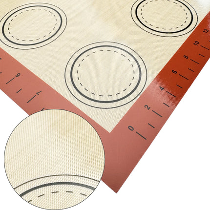 1PC 2PCS Slicone Baking Mats for Oven, Thin 0.4mm 40x30cm, Reusable Nonstick Bakeware Sheets, for Macaron Cookie