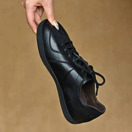 Genuine leather German training shoes Woman flats suede Retro For Women's sneakers Luxury High quality