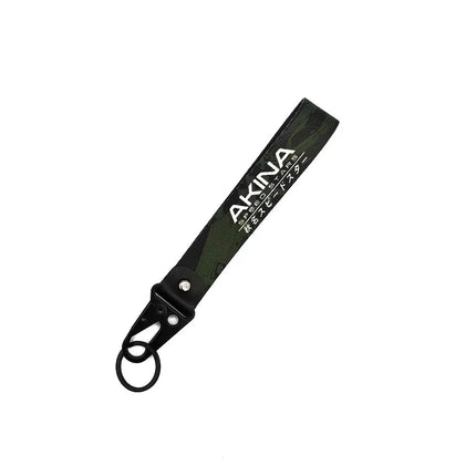 Initial D Car Keychain Nylon JDM Style Gift Lanyard Keyring Auto Key Steel Spring Clip Key Starp Key Pendant